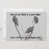 Alte Buzzards-Party Einladung muss angepasst werde (Vorderseite)