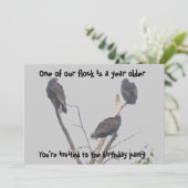 Alte Buzzards-Party Einladung muss angepasst werde (Stehend Vorderseite)