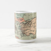 Alte Byzantinische Reichskarte Kaffeetasse (Mittel)