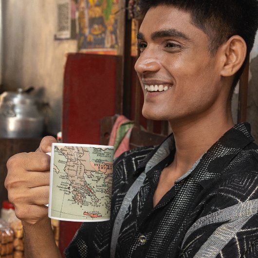 Alte Byzantinische Reichskarte Kaffeetasse