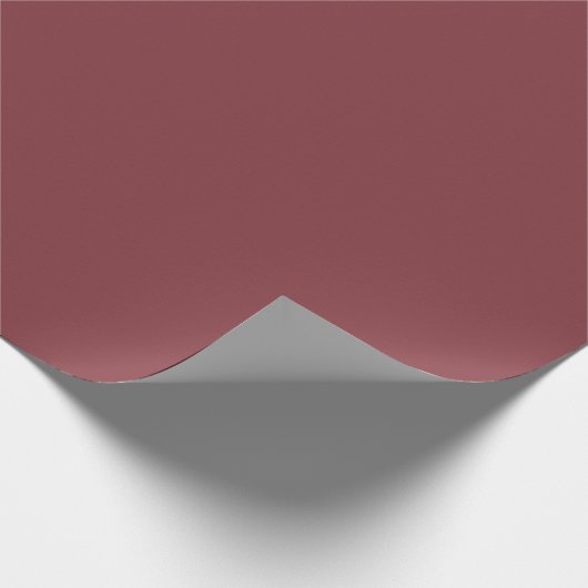 Alte Cabernet Rot Solid Farbe Eleganter Hintergrun Geschenkpapier (Ecke)