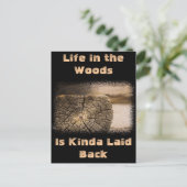 Alte Cabin Textures Postkarte (Stehend Vorderseite)