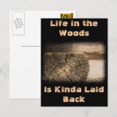 Alte Cabin Textures Postkarte (Vorne/Hinten)