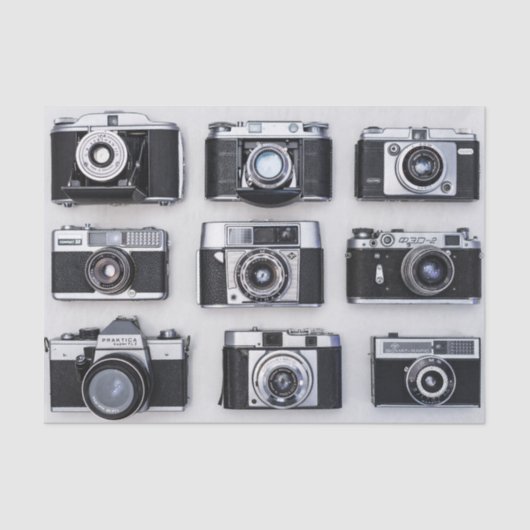 Alte Camera Collector Geschenke für Fotografen Seidenpapier (Vorderseite)