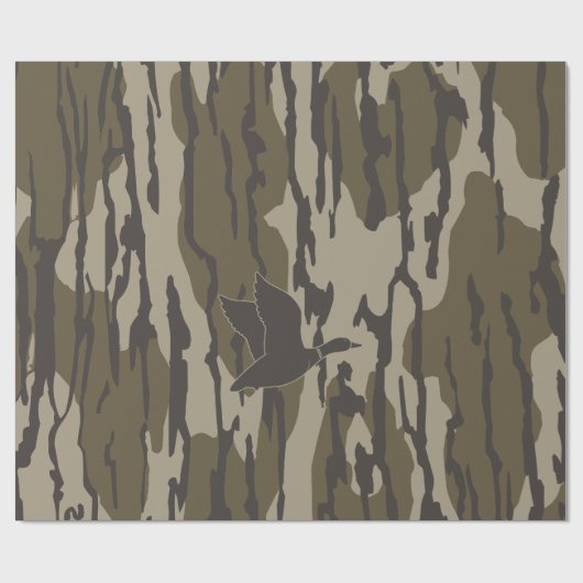 Alte Camouflage Entenjagd Geschenkpapier (Flach)