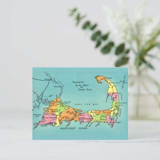 Alte Cape Cod Karte (Stehend Vorderseite)
