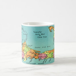 Alte Cape-Cod-Karte Kaffeetasse