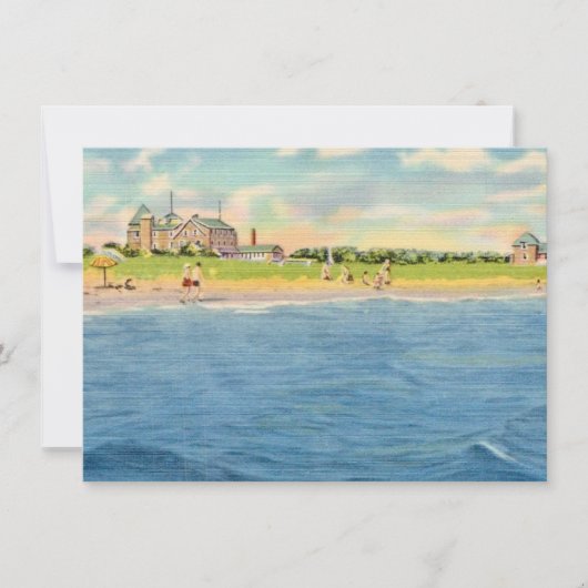 Alte Cape Cod Strand Notizkarten Mitteilungskarte (Vorderseite)