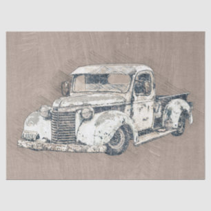 Alte Chevrolet Retro Classic LKW Entpackung Seidenpapier