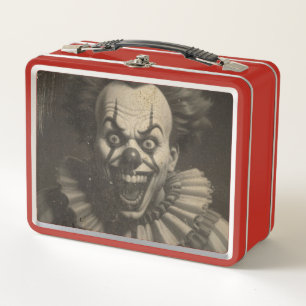 alte Clown-Lunchbox Metall Brotdose