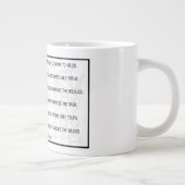 Alte Code-Tasse Jumbo-Tasse (Rechts)