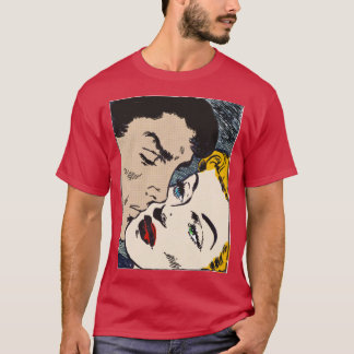 Alte Comicen Romantik T-Shirt