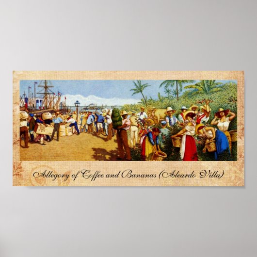 Alte Costa Rica Malerei Poster (Vorne)