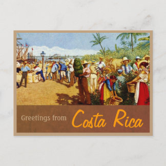 Alte Costa Rica Malerei Postkarte