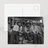 Alte Cowboys im Vintagen Foto von Rodeo Postkarte (Vorne/Hinten)