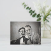 Alte Creepy Ventriloquist Postkarte (Stehend Vorderseite)