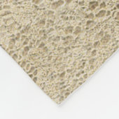 Alte Crochet Lace Nahtloses Muster 1 Fleecedecke (Ecke)