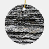 Alte Dach-Spitze mit Kamin Keramikornament (Vorne)