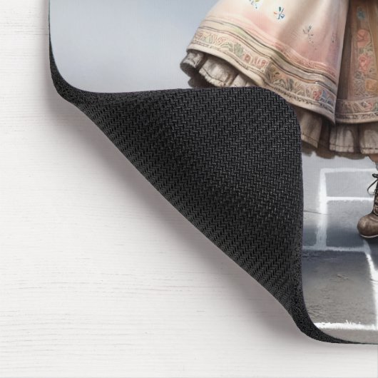 Alte Dame auf Spielplätzen Mousepad (Ecke)