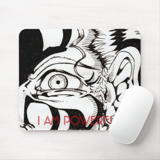 alte Dame des Anime, BIN ICH STARK Mousepad (Mit Mouse)