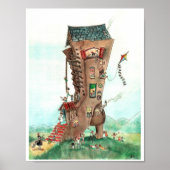 Alte Dame im Schuh Poster (Vorne)