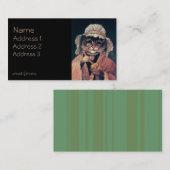 Alte Dame Katze Visitenkarte (Vorne/Hinten)