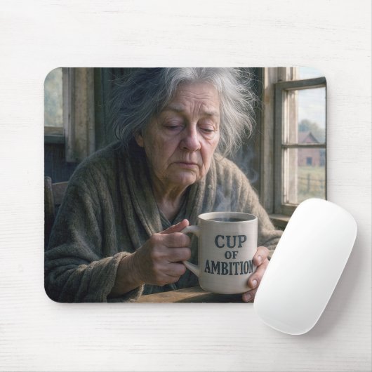 Alte Dame mit Dampfbad Mousepad (Mit Mouse)