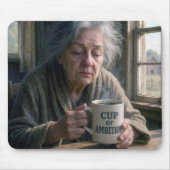 Alte Dame mit Dampfbad Mousepad (Vorne)