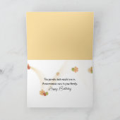 Alte Dame mit DNA-Testergebnissen für den Geburtst Karte (Innenseite)