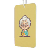 Alte Dame mit Huhn Autolufterfrischer (Links)