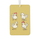 Alte Dame mit Huhn Autolufterfrischer (Rückseite)