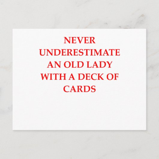 alte Dame Postkarte (Vorderseite)