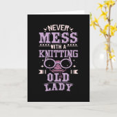 Alte Dame streichen Karte (Gelbe Blume)