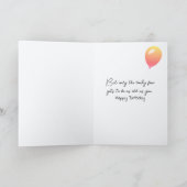 Alte Dame tanzen, um älter zu werden Karte (Innenseite)