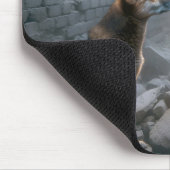 Alte Dame und Hundeüberlebende Mousepad (Ecke)