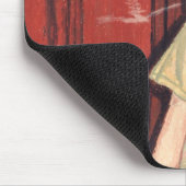 alte Dame und Zigarre Mousepad (Ecke)