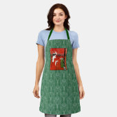Alte Dame verschickt Weihnachtskarten per Post Schürze (Getragen)