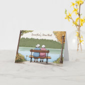 Alte Damen auf der Parkbank Karte (Gelbe Blume)