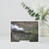 Alte Dampfbahn auf Glenfinnan Viadukt Postkarte (Stehend Vorderseite)