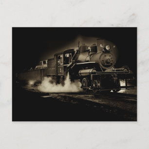 Alte Dampfbahn entlang der Küste von Oregon - Postkarte