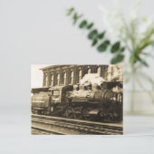 Alte Dampfbahn Motor 6995 Postkarte (Stehend Vorderseite)