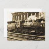 Alte Dampfbahn Motor 6995 Postkarte (Vorne/Hinten)