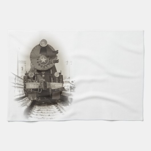 Alte Dampflokomotive Handtuch (Horizontal)