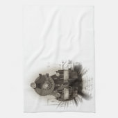 Alte Dampflokomotive Handtuch (Vertikal)