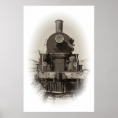 Alte Dampflokomotive Poster (Vorne)