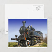alte Dampflokomotive Postkarte (Vorne/Hinten)