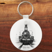 Alte Dampflokomotive Schlüsselanhänger (Vorderseite)