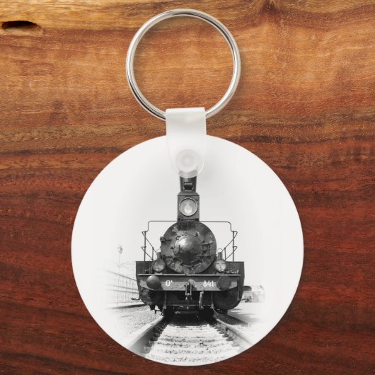 Alte Dampflokomotive Schlüsselanhänger (Vorderseite)