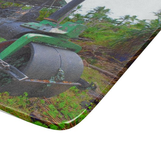 Alte Dampfwalze Schneidebrett (Ecke)