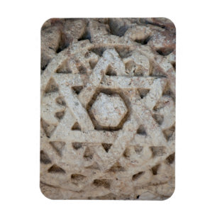 Alte Davidstern-Schnitzerei, Israel Magnet